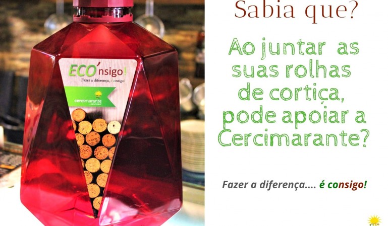 Recolha de rolhas de cortiça, para angariação de fundos