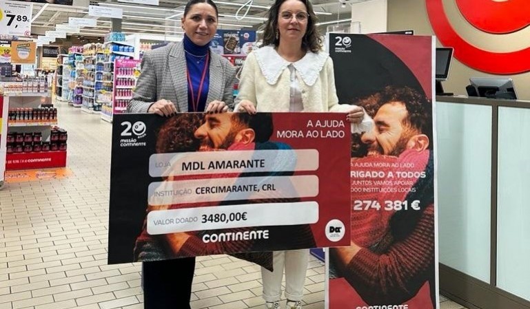 Missão Continente entrega cerca de 3500 euros à Cercimarante 