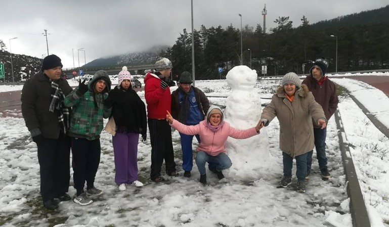 Clientes do LRAM foram ver a neve