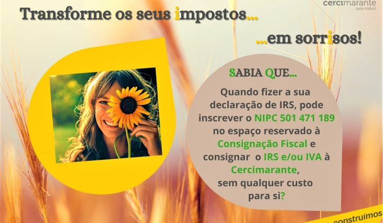 Quer transformar os seus impostos em sorrisos?